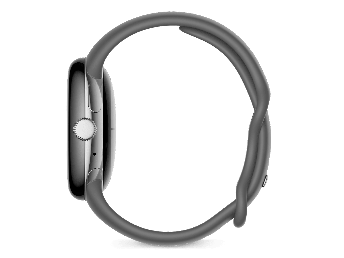 Смарт-часы Google Pixel Watch Polished Silver/Charcoal band