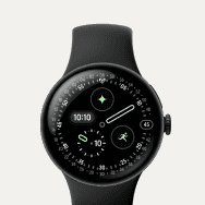 Google Pixel Watch 4, алюминиевый корпус Matte Black / цвет ремешка Obsidian