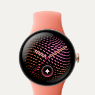 Google Pixel Watch 5, алюминиевый корпус Champagne Gold / цвет ремешка Canyon (2-го поколения)