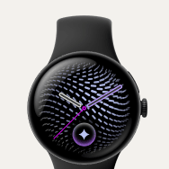 Google Pixel Watch 5, 45 мм, алюминиевый корпус Matte Black / цвет ремешка Obsidian (2-го поколения)