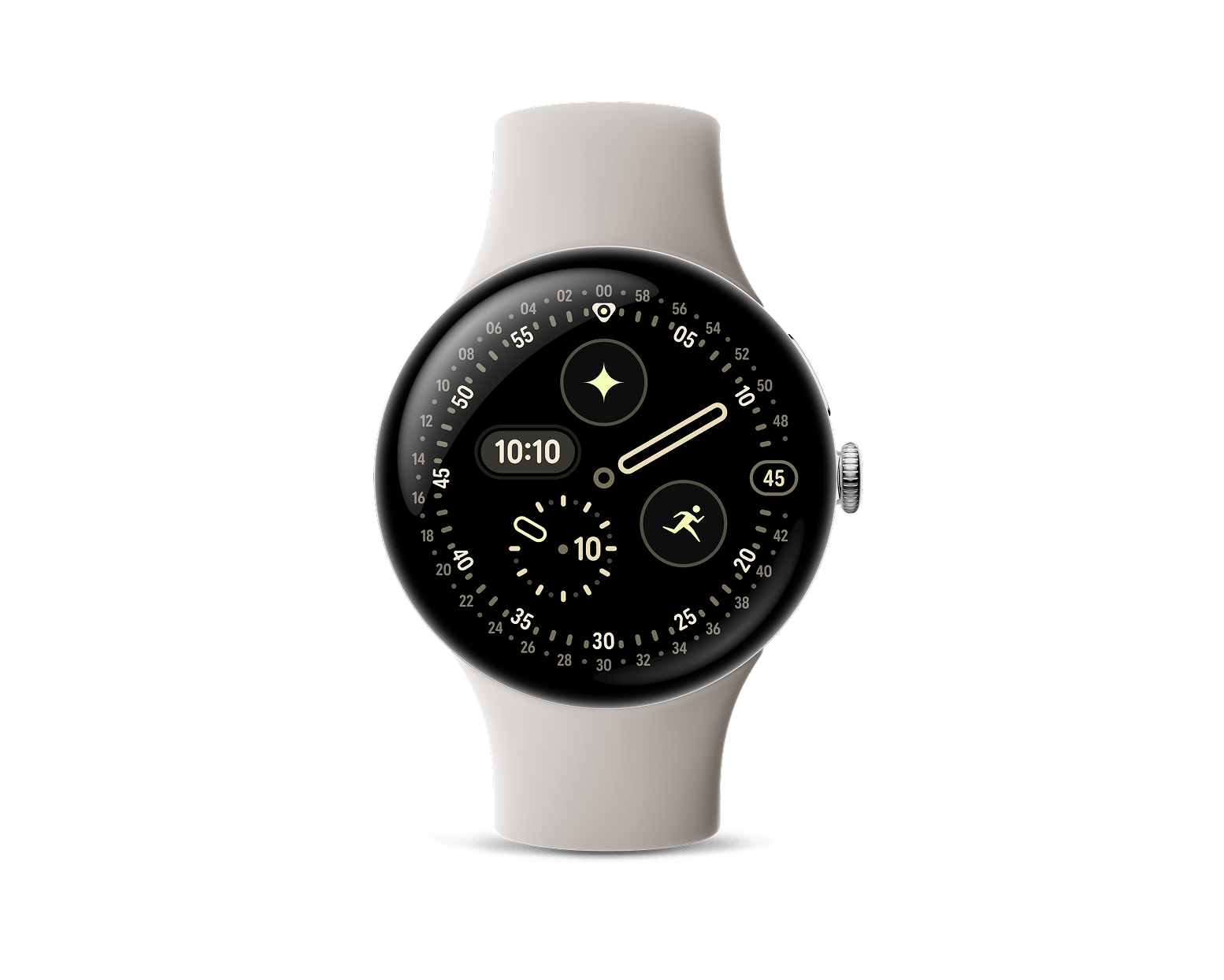 Смарт-часы Google Pixel Watch 4 45mm porcelain